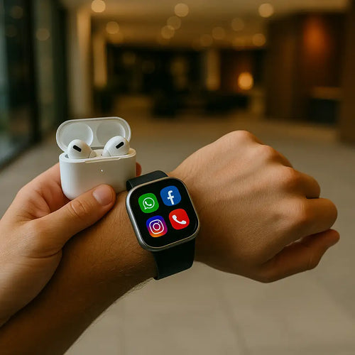 Combo HR5 Ultra3 + Smartwatch + audífonos inalámbricos + Correas intercambiables 🔥 🎧