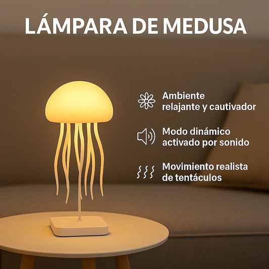 Lámpara Medusa 🪼 Flotante y con movimientos realistas Recargable